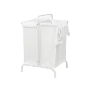 Double Laundry Hamper with lid, 2 Tier 110L Laundry Hamper, Oxford Clothes Basket Sorter For Bedroom Bathroom Dorm Laundry Room - 1 of 4