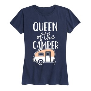 Women's - Instant Message - Queen Of The Camper Short Sleeve Graphic T-Shirt - 1 of 4