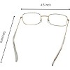 4E's Novelty Old Person Costume Glasses for Kids Adults Gold Rectangular Fake Eyeglasses Old Lady Glasses for 100th Day of School Costume Dress Up - 4 of 4