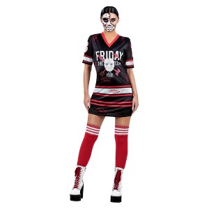 Smiffys Women Friday the 13th Printed Hockey Adult Costume Large - 1 of 4