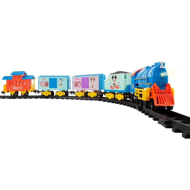 Lionel Trains Disney 100 Celebration Years of Wonder Battery Operated Ready-To-Play Set, Beloved Characters, Interactive Locomotive, 29 Pieces, 1 of 8