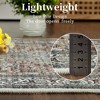 WhizMax Area Rug Vintage Medallion Rugs Stain & Water Resistant Washable Throw carpet for Living Room Bedroom - 3 of 4