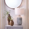 Blaire Table Lamp Gray - Splendor Home: Ceramic Base, Textured Stone Finish, Cream Drum Shade - 3 of 4