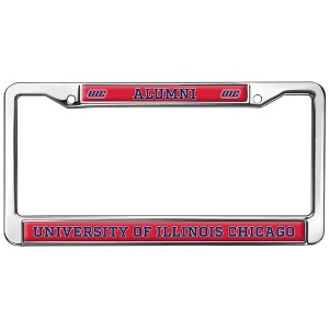 UIC Alumni Logo Full Size Standard License Plate Metal Frame - 1 of 4