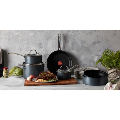 T-fal 12-Piece Platinum Nonstick Aluminum Cookware Set with Induction Base