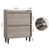 Shoe Cabinet with Flip Drawers, Modern Shoe Storage for Entryway, Wooden Shoe Cabinet with Adjustable Shelf - 2 of 4