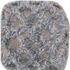 HomeRoots 18" Natural and Gray Wool Cotton Blend Cube Geometric Pouf Ottoman - 4 of 4