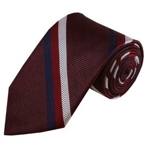 Men's Stripe 3.25 Inch Wide And 58 Inch Long Woven Neckties - 1 of 4