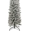Perfect Holiday 6.5 ft Pencil Snow Flock Tree - 3 of 4