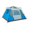 Outbound QuickCamp 6 Person 3 Season Lightweight Cabin Style Tent with a Heavy Duty 600 mm Coated Rainfly, Front Canopy, and Carry Bag, Blue - 3 of 4