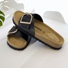CUSHIONAIRE Leeds Sandals for Women, Slip On Big Buckle Slide Womens Sandals with Memory Foam Footbed, Comfortable Summer Footwear - 2 of 4