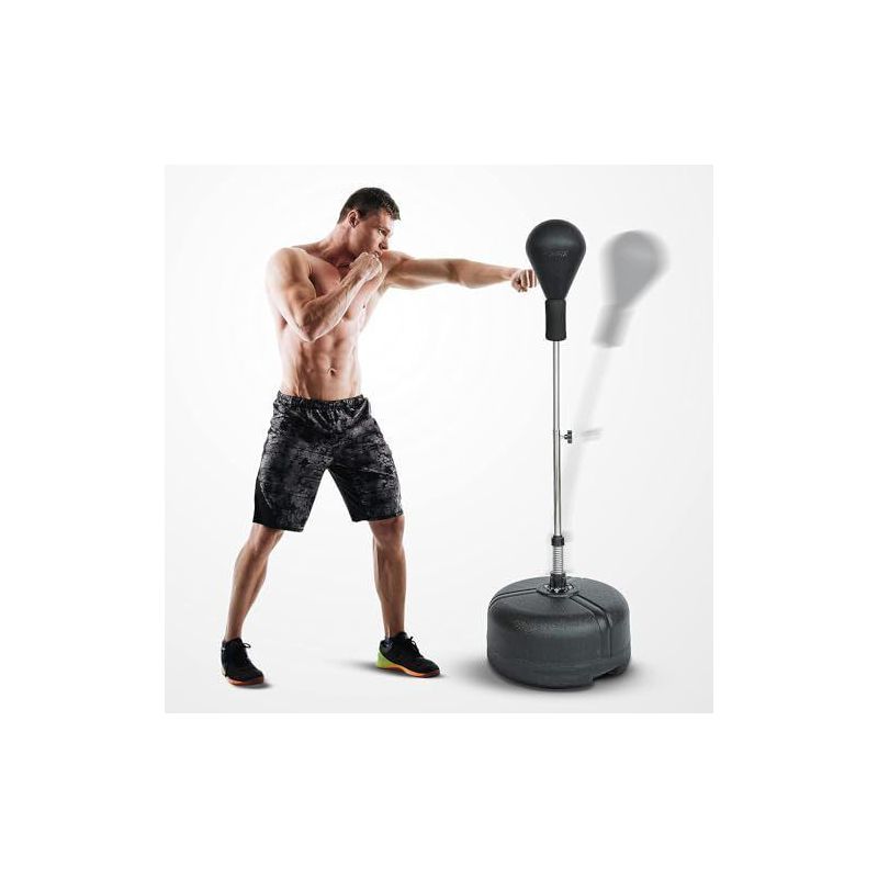 PowrX Punch Ball Stand Box Trainer - Black, 1 of 6