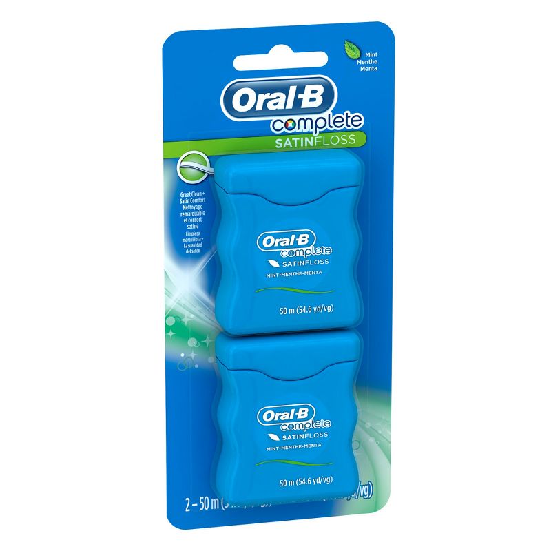 Oral-B Complete SatinFloss Dental Floss, Mint - 2pk, 4 of 6