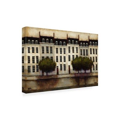 Trademark Fine Art -Daniel Patrick Kessler 'Paris on the Seine' Canvas Art