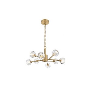 Elegant Lighting Graham 8 - Light Pendant in  Gold - 1 of 4