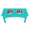 WestinTrends Elevated Pet Feeder for Cats and Dogs Puppy, Removable stainless steel eating Bowl, All Weather Resistant - 4 of 4