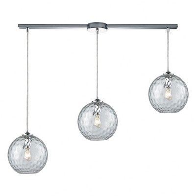 Elk Home Watersphere 3 - Light Chandelier in  Polished Chrome