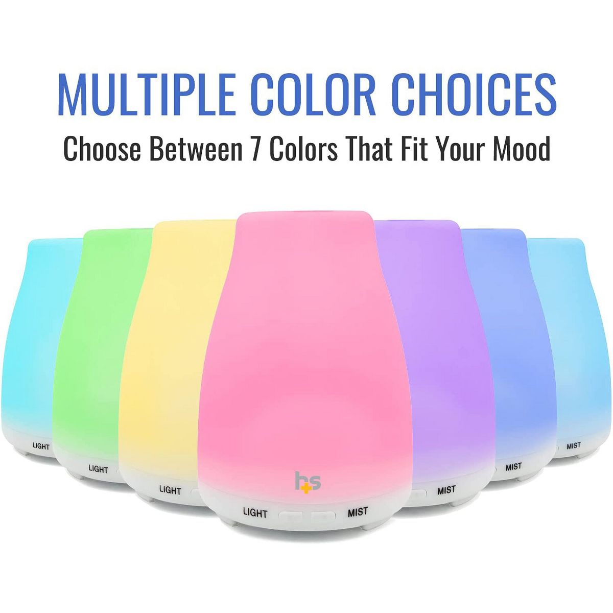 HealthSmart Essential Oil Diffuser, Cool Mist Humidifier and Aromatherapy Diffuser w/ 150ML Tank Ideal for Small Rooms, Adjustable Timer and Mist Mode - thumbnail 2