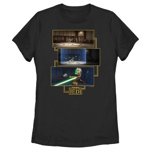 Women's Star Wars: Tales of the Jedi Ahsoka Tano Lightsaber Scenes T-Shirt - 1 of 4