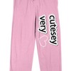 Very Cutesy Heart Women's Pink Sleep Pajama Pants - 2 of 4