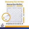 Filter King 20x23x1 Air Filter | 6-PACK | MERV 13 HVAC Pleated A/C Furnace Filters | MADE IN USA | Actual Size: 19.5 x 22.5 x .75" - 2 of 4