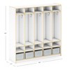 Guidecraft EdQ 5-Section Wooden Storage Locker for Classroom, Kids Cubby Organizer with Shelves and Hooks for Coats - 2 of 4