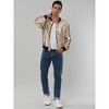 INSPIRE CHIC Men's Sequin Varsity Long Sleeve Zipper Glitter Sequins Bomber Jacket - 3 of 4