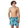 Party Pants Men's Striped Gulf Swimsuit Bottom - Turquoise Blue - 4 of 4
