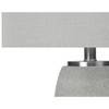 Monarch Specialties Lighting 25inchH Table Lamp Grey Ceramic Grey Shade Modern - 4 of 4