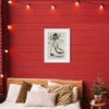 Stupell Industries Winter Ice Skates on Stripes Framed Print Under Glass Art - 3 of 4