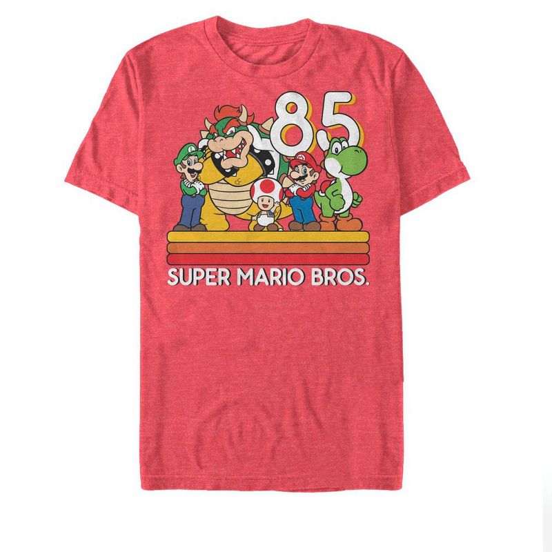 Men's Nintendo Super Mario Bros Group 85 T-Shirt, 1 of 5