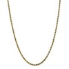 Black Bow Jewelry 3.5mm, 10k Yellow Gold Diamond Cut Solid Rope Chain Necklace - 3 of 4