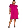 L I V D Women's Plus Size Zaya Pleated Swing Dress - 4 of 4