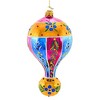Huras Family 7.0 Inch Merry & Bright Wollerton Rose Christmas Tree Ornament , Teardrop Reflector Ornament (1PC) - 2 of 3