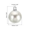 Unique Bargains Beautiful Designer DIY Jewelry Making Faux Pearl Pendants 150 Pcs Silver White 0.47" - 2 of 4
