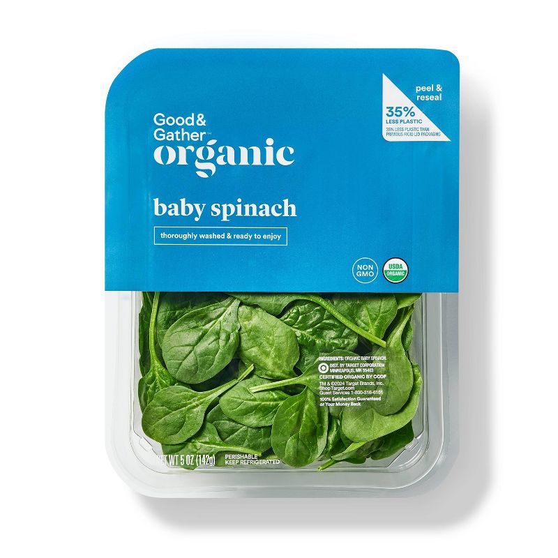 Organic Baby Spinach - 5oz - Good &#38; Gather&#8482;, 1 of 8