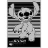 Men's Lilo & Stitch Black and White Experiment 626 Smiles T-Shirt - 2 of 4