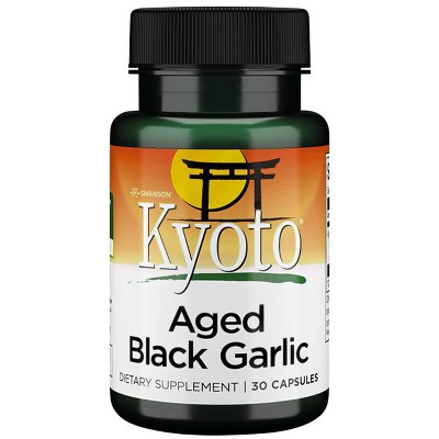 Swanson Herbal Supplements Aged Black Garlic 650 mg 30 Caps.
