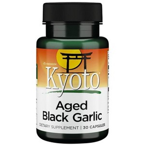 Swanson Herbal Supplements Aged Black Garlic 650 mg 30 Caps. - 1 of 2