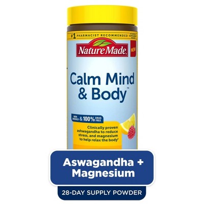 Nature Made Stress Solutions Calm Mind & Body Powder Drink Mix - 3.95oz