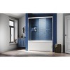 NicBex Shower Door 56-60"W x 57"H Semi Frameless Double Sliding Glass Tub Door with 1/4" (6mm) Clear Tempered Glass - 4 of 4
