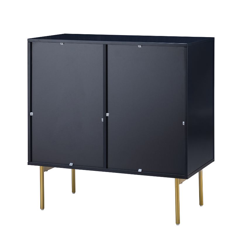 Knossos 30" Tall 2-Door Accent Soft Close Storage Cabinet with Metal Legs | KARAT HOME, 6 of 13