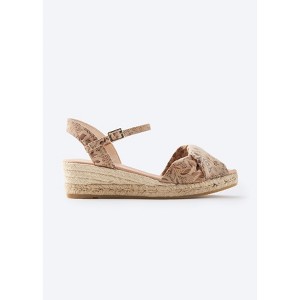Farella Limited Edition Canvas Espadrille Sandal Wedges - 1 of 4