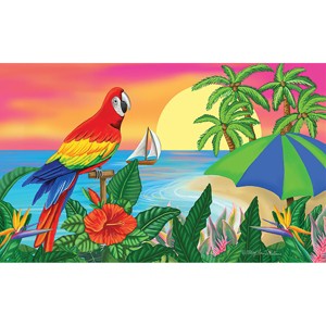 Briarwood Lane Doormat 30x18 Indoor Outdoor Paradise Parrot Summer For Summer Doormat - 1 of 4