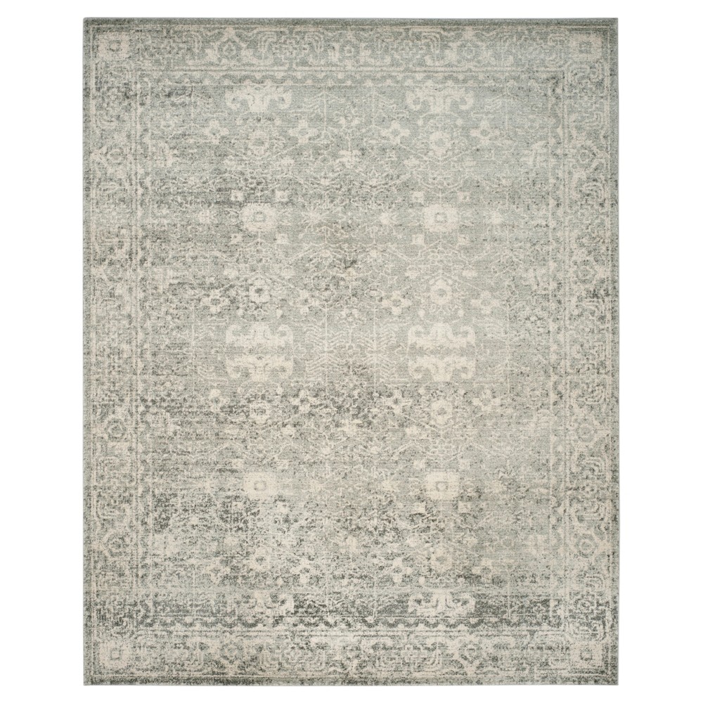 9'x12' Asteria Evoke Rug Silver/Ivory - Safavieh