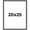 PosterPalooza | Slim Profile Brown Picture Frame - UV Acrylic, Foam Board Backing, Hanging Hardware - 2 of 4