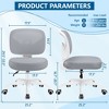 KERDOM Kids Desk Chair, Swivel Mesh Task Student Chairs for 4-12, Growing Teen Office Chair for Home/School/Office, Gray - 2 of 4