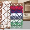 Plush and Absorbent Cotton Oversized 2-Piece Geometric Diamond 30" x 52" Bath Towel Set - Blue Nile Mills - 3 of 3