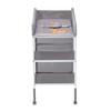 Yinvani Baby Changing Table, Portable Diaper Change Station with 3 Drawers & Wheels - 3 of 4