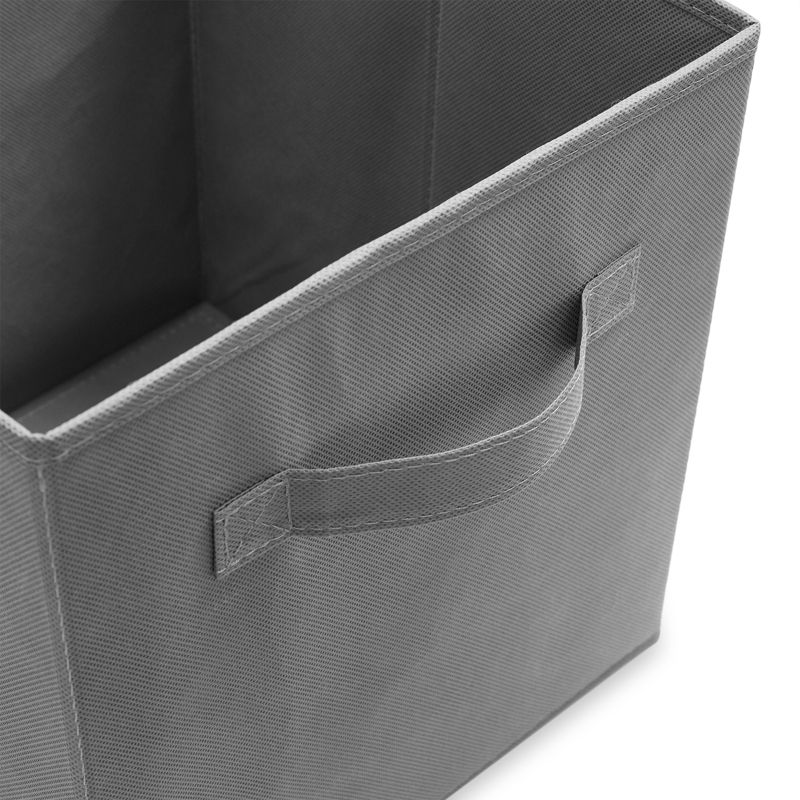 Casafield Set of 12 Collapsible Fabric Storage Cube Bins, Foldable Cloth Baskets for Shelves and Cubby Organizers, 3 of 8
